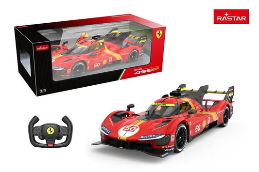 10110 Rastar RC 1:14 Ferrari 499P Kids Remote Control Toy Car - Red