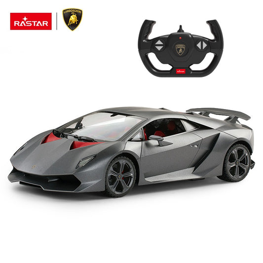 49200 Rastar RC 1:14 Lamborghini Sesto Kids Remote Control Toy Car - Grey