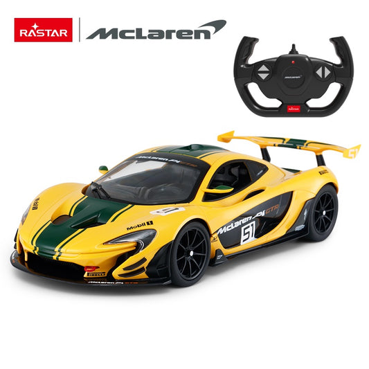 75000 Rastar RC 1:14 McLaren P1 GTR Kids Remote Control Toy Car - Yellow