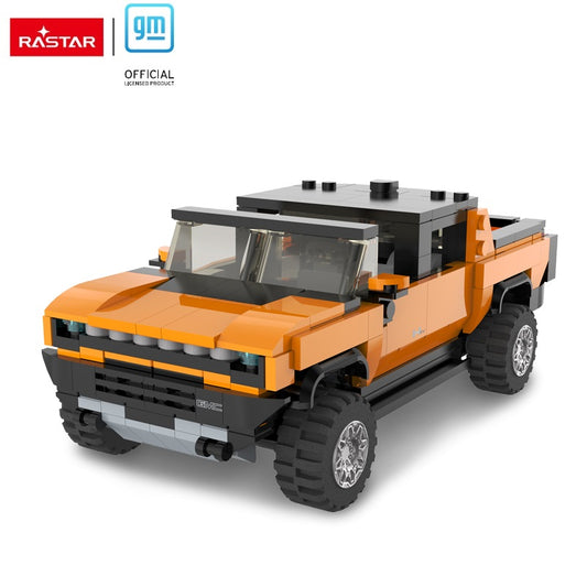 93700 Rastar 1:30 Hummer EV Bricks/Assemble Kids Toy Car - Orange