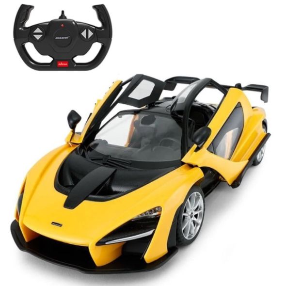 96600 Rastar RC 1:14 McLaren Senna Kids Remote Control Toy Car - Yellow