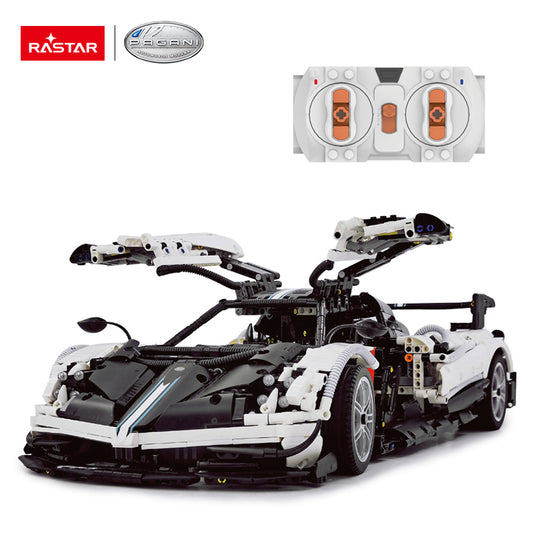 97900 Rastar RC 1:8 Pagani Huayra Bricks/Assemble Kids Remote Control Toy Car - White