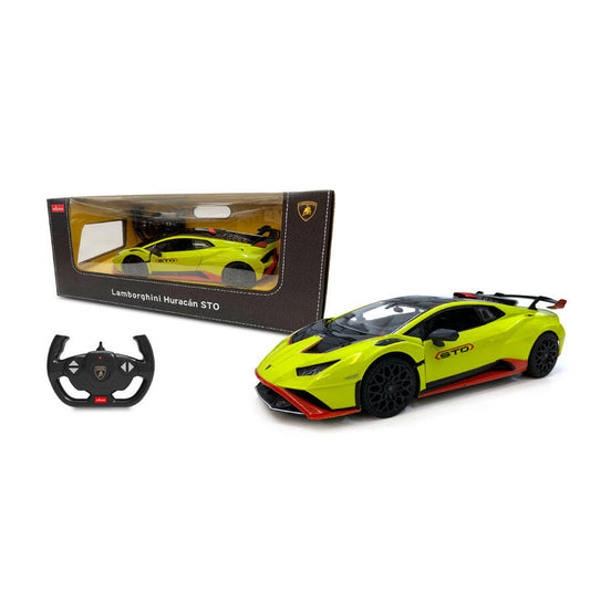 98700 Rastar RC 1:14 Lamborghini Huracan STO Kids Remote Control Toy Car - Green